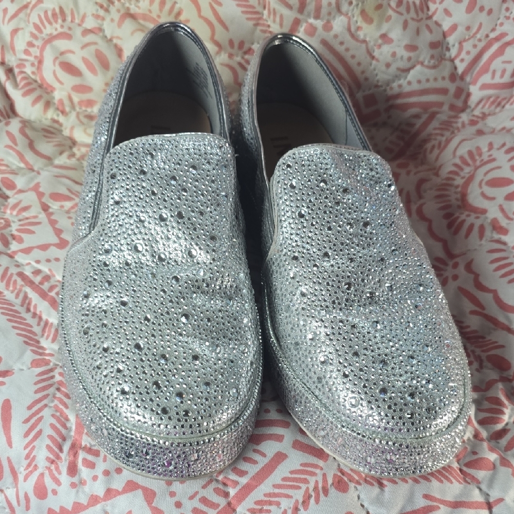 INC International Concepts Silver Sneakers
